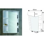 Горен огледален шкаф ICMC 2000-55 - Image 3