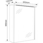 Горен огледален шкаф ICMC 5018-70 - Image 4