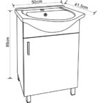 Шкаф за баня АЛОРА ICP 5035 - Image 3