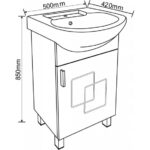 Шкаф за баня МОЙРА ICP 5385 - Image 4