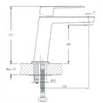 Месингов Смесител » ICF 1491085W ЕЛИНОР MATT WHITE - Image 2