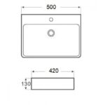 Порцеланов умивалник ICB 5042MB - Image 3