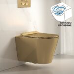 Стенна тоалетна чиния ICC 5237GOLD