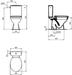 Ulysse S WC комплект W835901 , седалка с плавно затваряне - Image 3