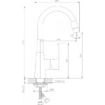 Смесител за умивалник ALISADO тъмносив 124211 7113GG - Image 3
