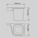 Поставка за четки за зъби МЕЛАНИЯ ICA 2858B - Image 5