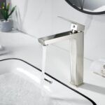 Смесител за умивалник висок ЕЛИНОР 1418191BRUSH NICKEL